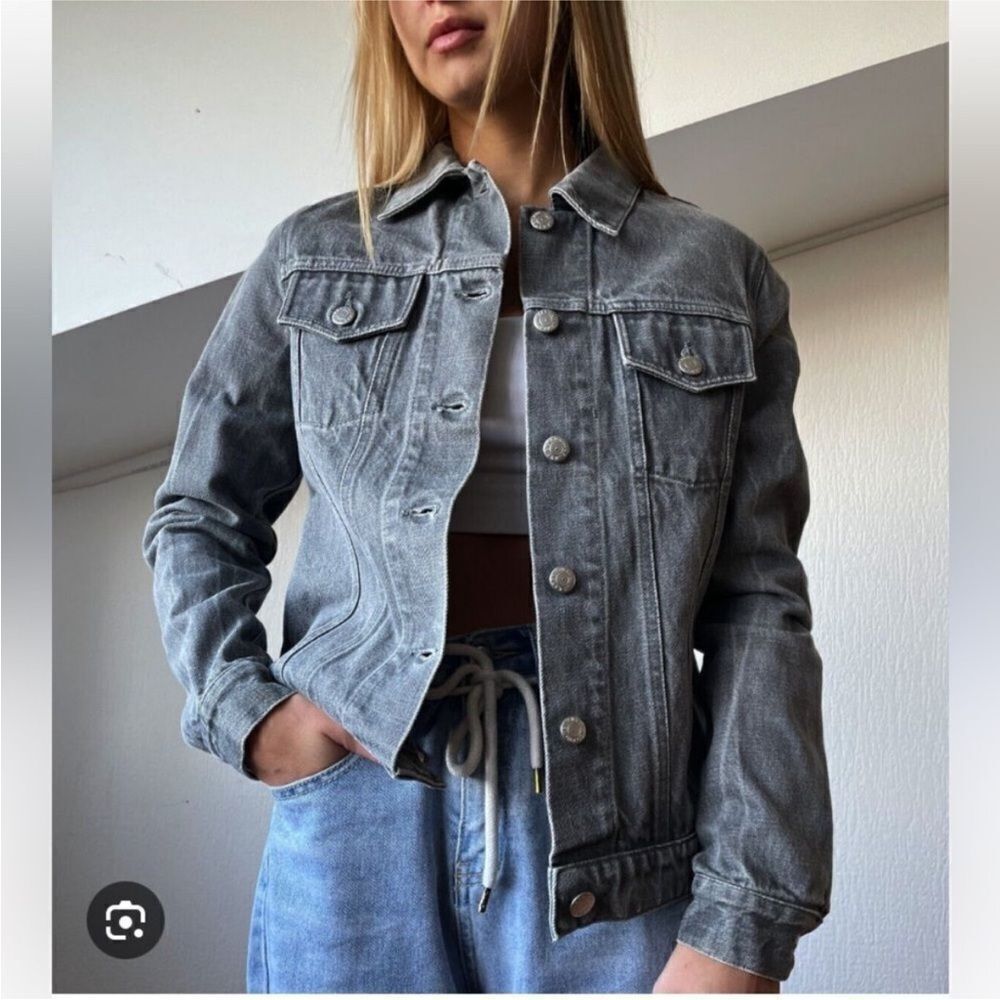 Helmut Lang Women's Gray Denim Jacket, S